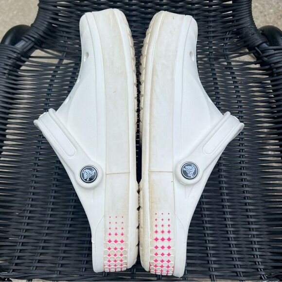 Crocs Adults Bayaband Logo White & Pink Women’s 10 // Men’s 8 - Picture 6 of 16